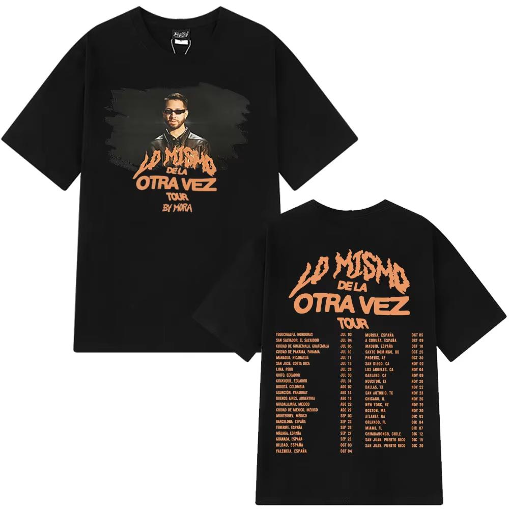 Singer Mora Lo Mismo De La Otra Vez Tour Print T-shirt Fashion Men s T-shirts High Quality Casual Loose Cotton T Shirts 5XL різнокольоровий
Singer Mora Lo Mismo De La Otra Vez Tour Print T-shirt Fashion Men s T-shirts High Quality Casual Loose Cotton T Shirts 5XL різнокольоровий