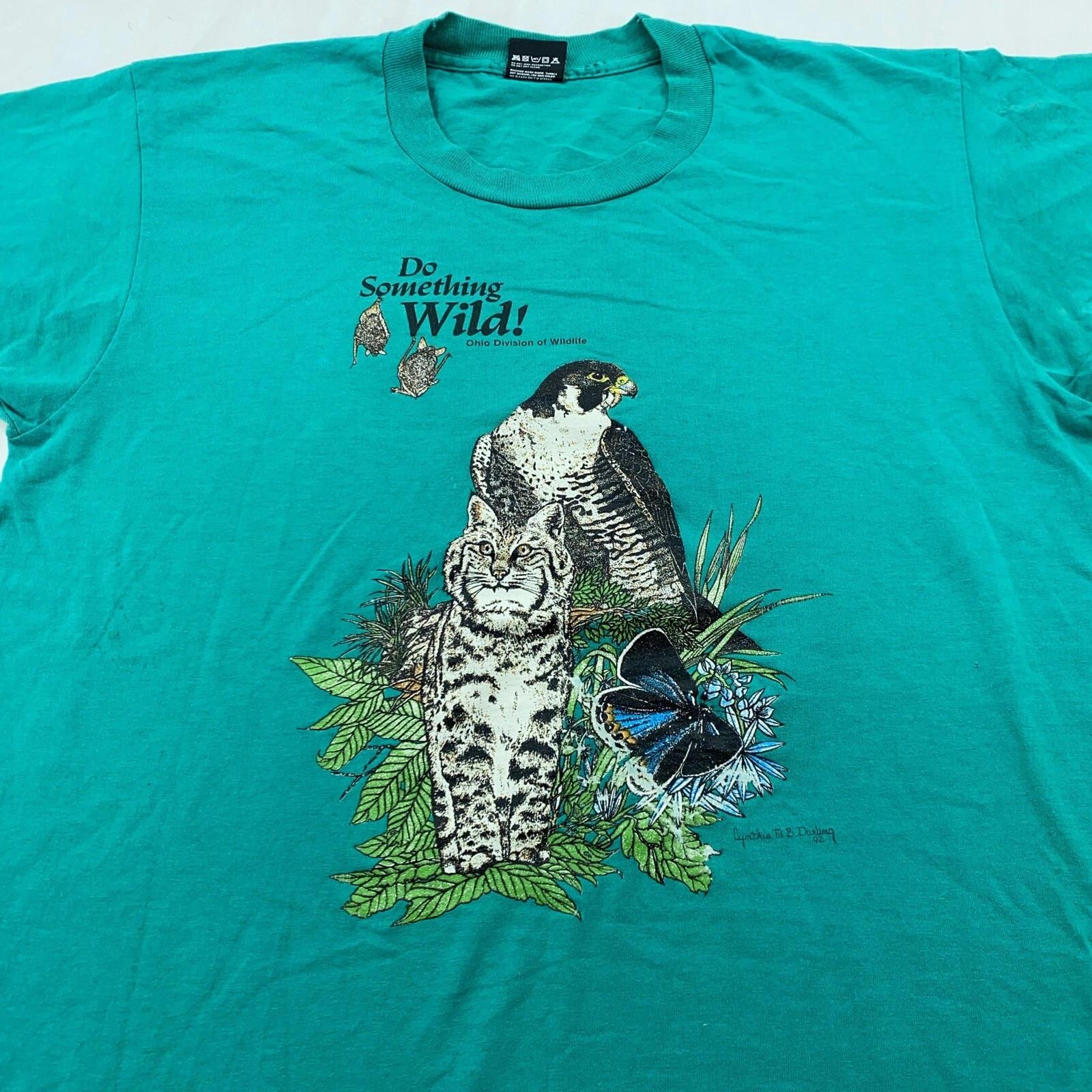 vintage 90s T-Shirt ANIMALS DO SOMETHING WILD WILDLIFE MEDIUM/LARGE nature ohio L
vintage 90s T-Shirt ANIMALS DO SOMETHING WILD WILDLIFE MEDIUM/LARGE nature ohio L