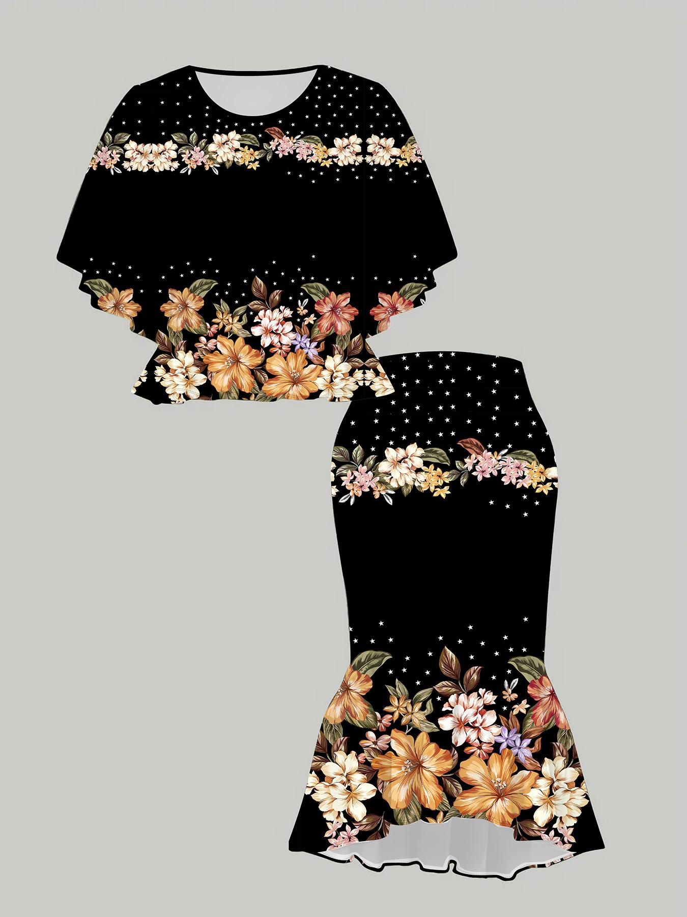 Классический тотемный женский принт, напечатанный на 3D-принтере, Модный большого размера, Элегантный, Универсальный для всех сезонов. Футболка, Юбка и Комплект 1XL чёрный
Классический тотемный женский принт, напечатанный на 3D-принтере, Модный большого размера, Элегантный, Универсальный для всех сезонов. Футболка, Юбка и Комплект 1XL чёрный