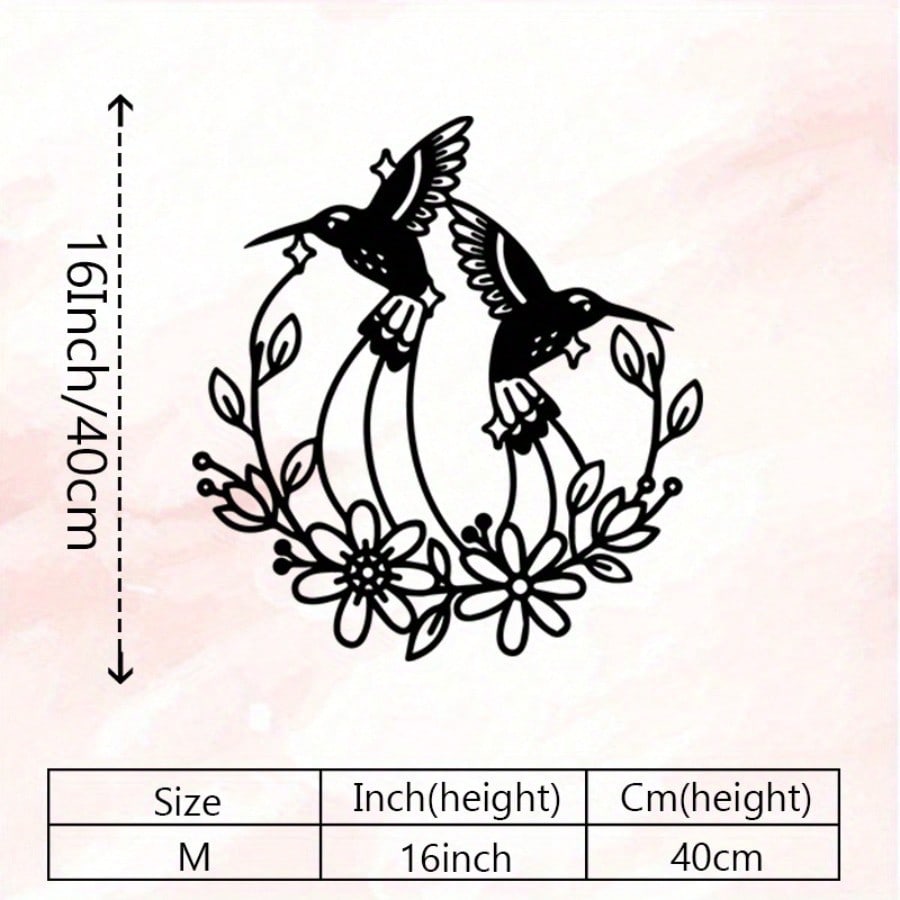 Vintage Christmas Hummingbird Metal Wall Art Rustic Iron Garden Decoration Bird Floral Design Home Garden Gift
Vintage Christmas Hummingbird Metal Wall Art Rustic Iron Garden Decoration Bird Floral Design Home Garden Gift