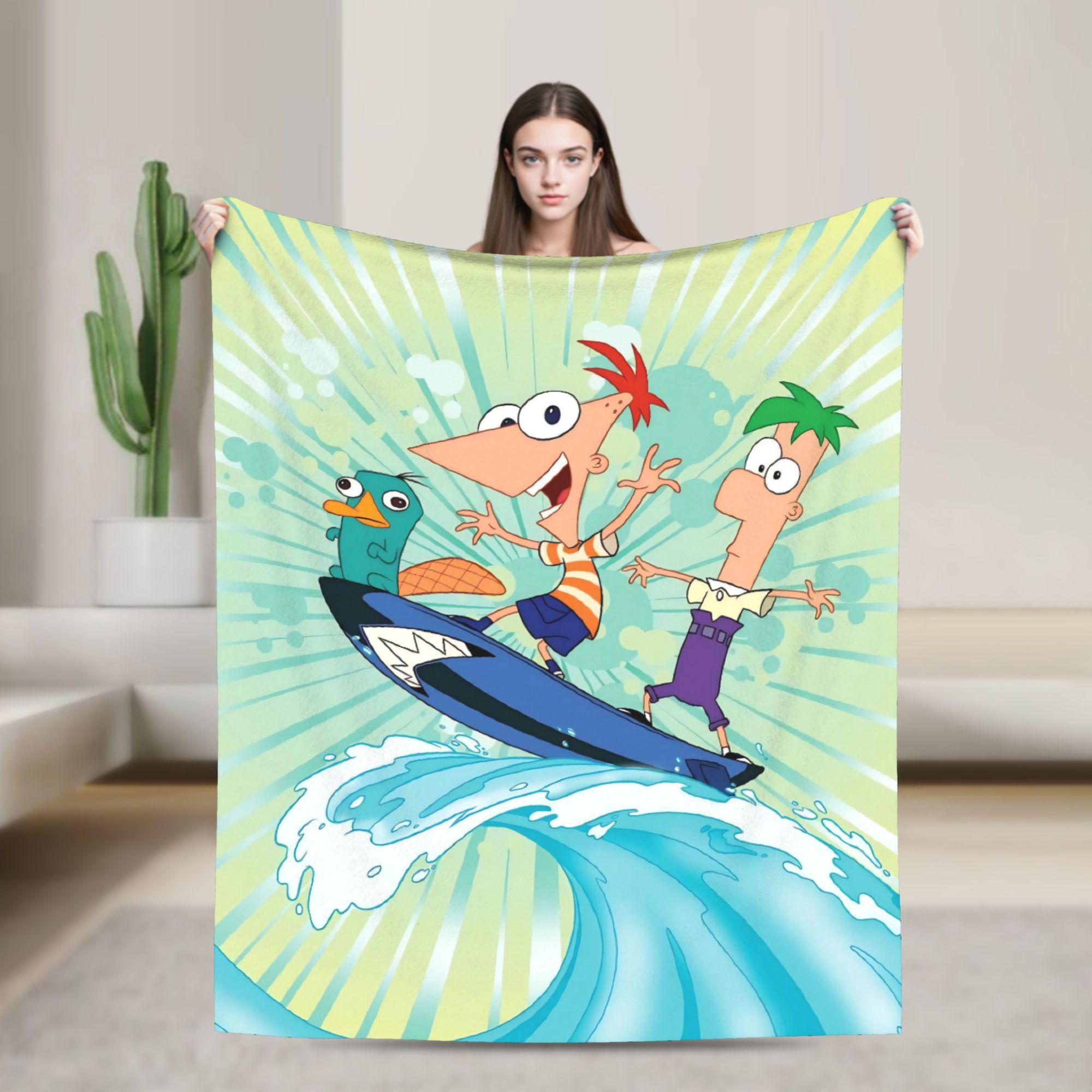 Perry the Platypus Flannel Blanket Spring Phineas and Ferbs Warm Soft Bedding Throws for Children Living Room Fluffy Bedspread 75cmx90cm
Perry the Platypus Flannel Blanket Spring Phineas and Ferbs Warm Soft Bedding Throws for Children Living Room Fluffy Bedspread 75cmx90cm