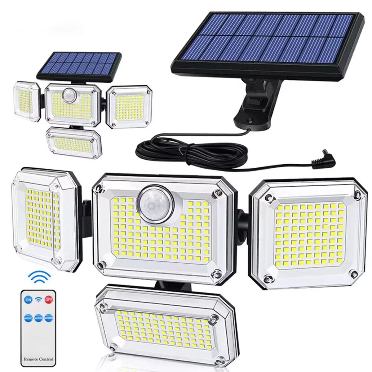 122/333 LED Solar Lights Outdoor Motion Sensor Human Induction Adjustable head IP65 Waterproof Solar Power Wall Lamp NEW 16-20W
122/333 LED Solar Lights Outdoor Motion Sensor Human Induction Adjustable head IP65 Waterproof Solar Power Wall Lamp NEW 16-20W
