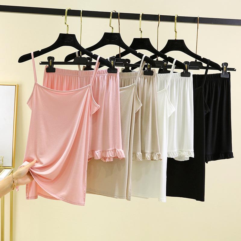 High-End Modal Summer Pajama Set: Casual, Comfortable Camisole and Shorts Suitable for Outdoor Wear M бежевий
High-End Modal Summer Pajama Set: Casual, Comfortable Camisole and Shorts Suitable for Outdoor Wear M бежевий