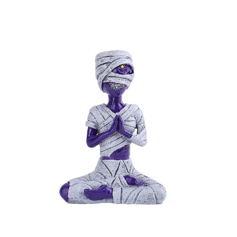 Purple Halloween Mummy Tabletop Decoration Human Skeleton Meditation Gift Model
Purple Halloween Mummy Tabletop Decoration Human Skeleton Meditation Gift Model