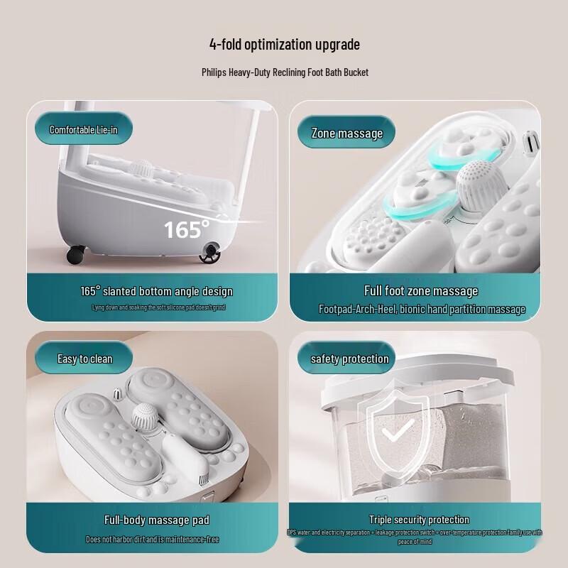 Philips PPM3212F Heated Foot & Calf Spa Massager
Philips PPM3212F Heated Foot & Calf Spa Massager