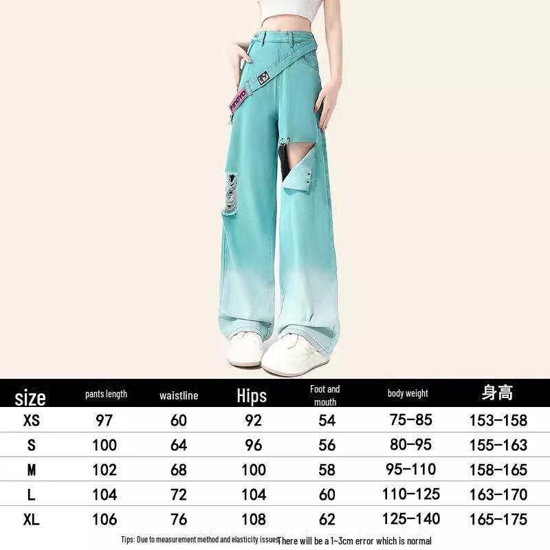 Женские летние тонкие мятно-зеленые ретро-джинсы с широкими штанинами и рваными краями 2XL озеро синий
Женские летние тонкие мятно-зеленые ретро-джинсы с широкими штанинами и рваными краями 2XL озеро синий