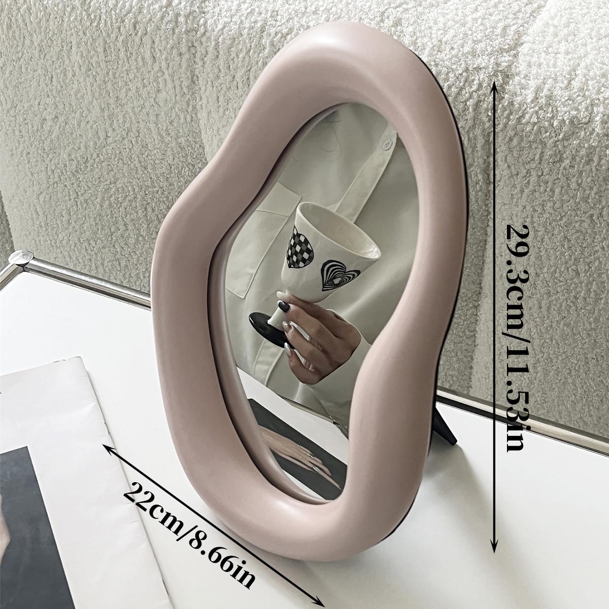 An irregular shaped ceramic makeup mirror simple design desktop decorative mirror bedroom living room dressing mirror decorative Other рожевий
An irregular shaped ceramic makeup mirror simple design desktop decorative mirror bedroom living room dressing mirror decorative Other рожевий