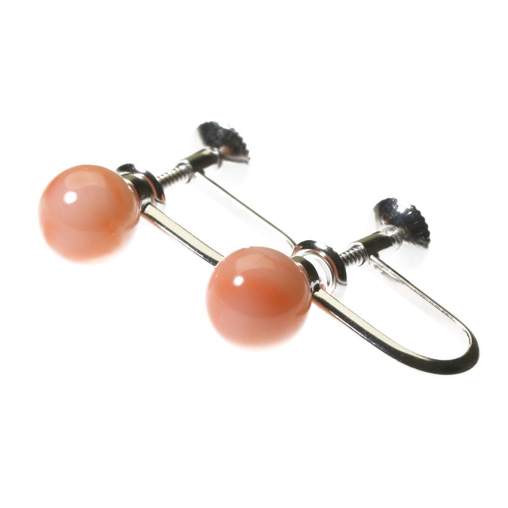 Deep sea pink round coral ball undyed coral, coral, earrings, silver, рожевий
Deep sea pink round coral ball undyed coral, coral, earrings, silver, рожевий