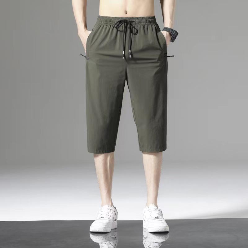 Men s Quick-Dry Ice Silk Elastic Shorts - Breathable, Loose-Fit, Solid Color, Large Size, Casual Three-Quarter Length for Seniors XL (fits waist 82-88cm) армия зеленый
Men s Quick-Dry Ice Silk Elastic Shorts - Breathable, Loose-Fit, Solid Color, Large Size, Casual Three-Quarter Length for Seniors XL (fits waist 82-88cm) армия зеленый
