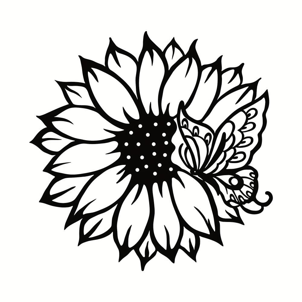 Modern Black Wrought Iron Sunflower Wall Art, Hummingbird Butterfly Bee Metal Sculpture for Living Room Bedroom Bathroom Office Decor
Modern Black Wrought Iron Sunflower Wall Art, Hummingbird Butterfly Bee Metal Sculpture for Living Room Bedroom Bathroom Office Decor