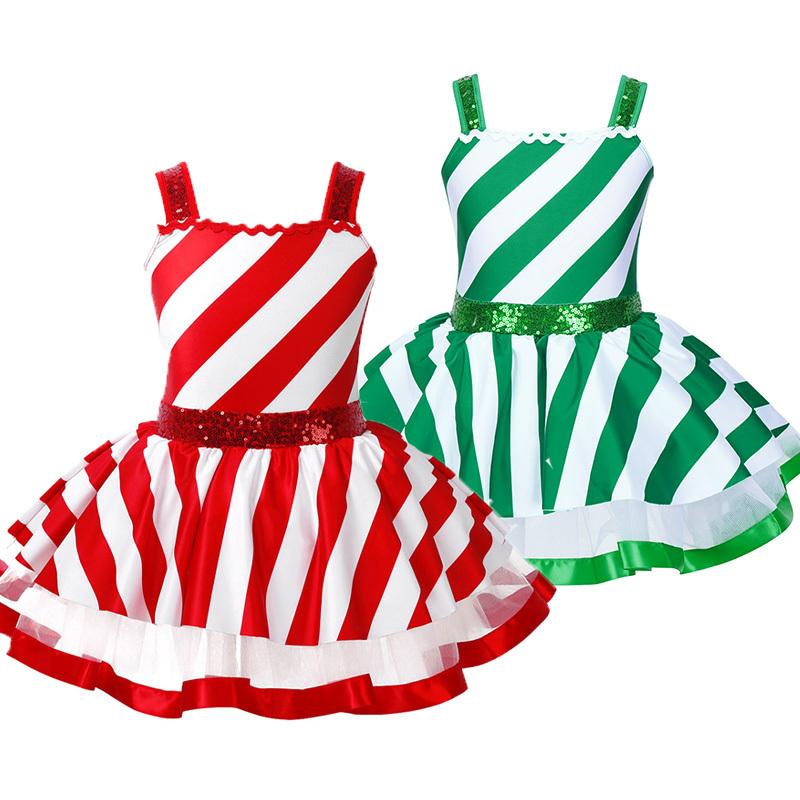 Kids Girls Christmas Dance Cosplay Costumes Shiny Sequins Striped Dress Figure Ice Skating Roller Skating 15-16 Years зелений
Kids Girls Christmas Dance Cosplay Costumes Shiny Sequins Striped Dress Figure Ice Skating Roller Skating 15-16 Years зелений
