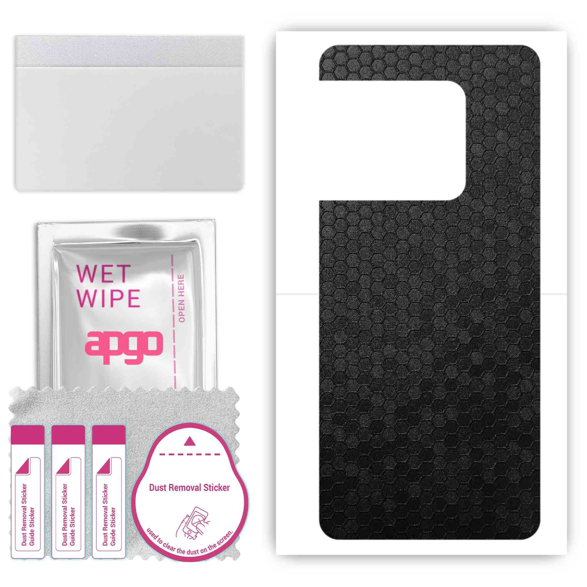 apgo Захисна наклейка-шкіра для задньої панелі, сумісна з OnePlus 10 Pro Extreme Edition, плівка-обгортка, фольга, вініл - візерунок Чорні соти 
apgo Захисна наклейка-шкіра для задньої панелі, сумісна з OnePlus 10 Pro Extreme Edition, плівка-обгортка, фольга, вініл - візерунок Чорні соти