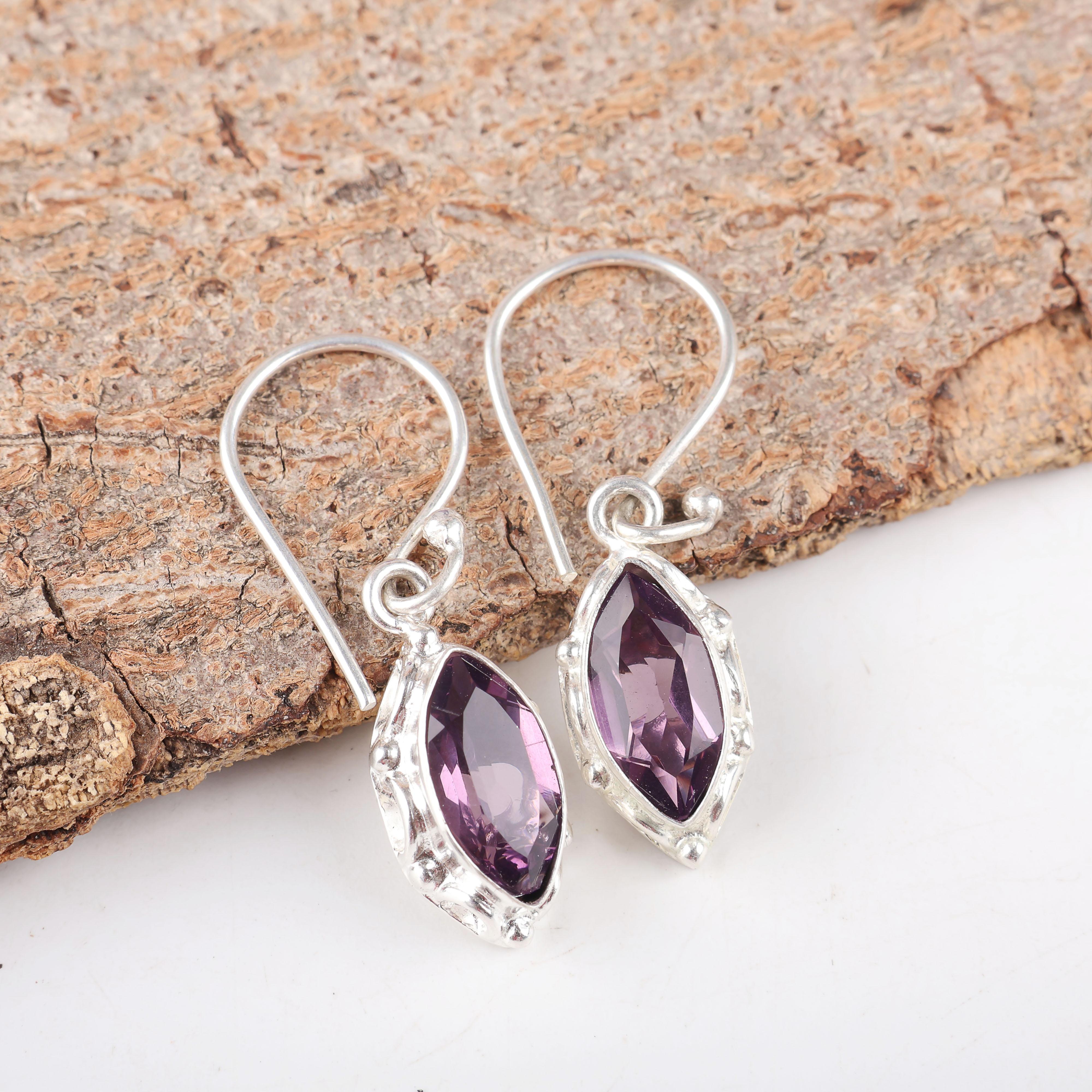 Amethyst Jewelry Earrings, 925 Solid Sterling Silver Jewelry, Handmade Gemstone Amethyst Gemstone Jewelry For Women 1.38 Inches фіолетовий
Amethyst Jewelry Earrings, 925 Solid Sterling Silver Jewelry, Handmade Gemstone Amethyst Gemstone Jewelry For Women 1.38 Inches фіолетовий