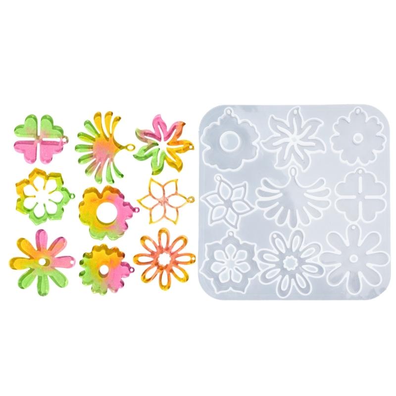 Flower Shape Silicone Earring Molds for Keychain Earring Making Resin Jewelry Silicone Molds with Hole for Epoxy Resin 1
Flower Shape Silicone Earring Molds for Keychain Earring Making Resin Jewelry Silicone Molds with Hole for Epoxy Resin 1
