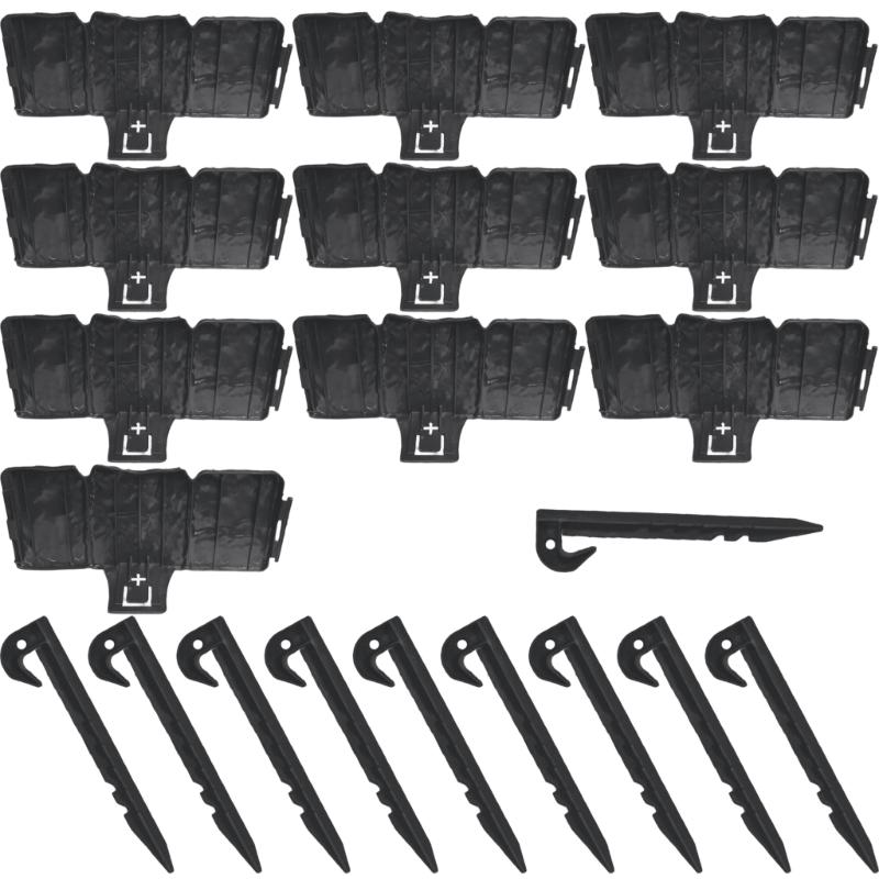 Landscape Edging Plastic Garden Border for Flowerbed Yard Sideway Anchoring Spikes Panels Decorative Rock Wall Edging чорний
Landscape Edging Plastic Garden Border for Flowerbed Yard Sideway Anchoring Spikes Panels Decorative Rock Wall Edging чорний
