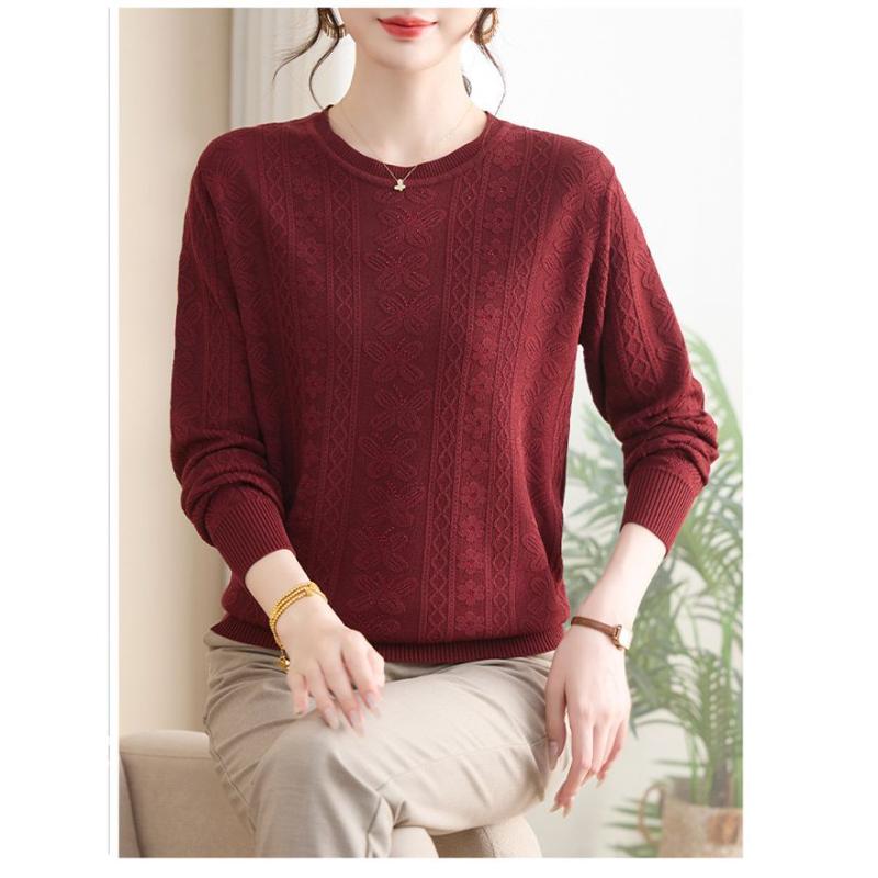 Весенне-осенний женский пуловер с круглым вырезом, модный базовый вязаный свитер свободного кроя, однотонный, с отделкой XL красный
Весенне-осенний женский пуловер с круглым вырезом, модный базовый вязаный свитер свободного кроя, однотонный, с отделкой XL красный