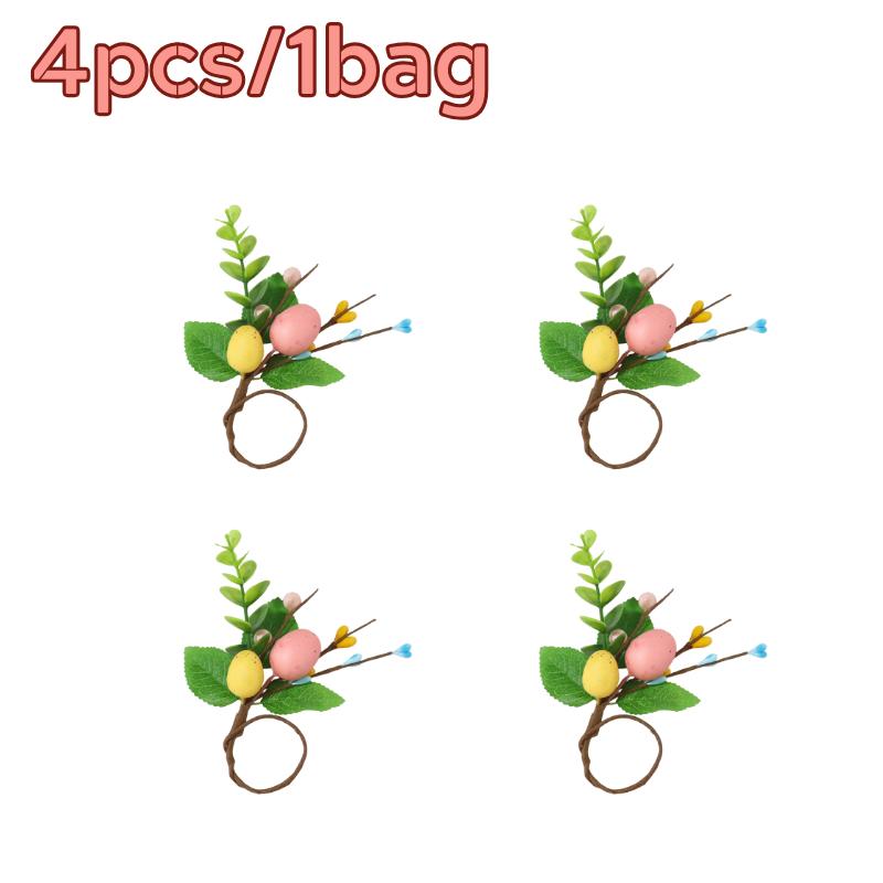 2026 Spring Easter Egg Simulation Leaf Napkin Ring Decorative Holder Set Easter Table Decor Holiday Dining for Party
2026 Spring Easter Egg Simulation Leaf Napkin Ring Decorative Holder Set Easter Table Decor Holiday Dining for Party