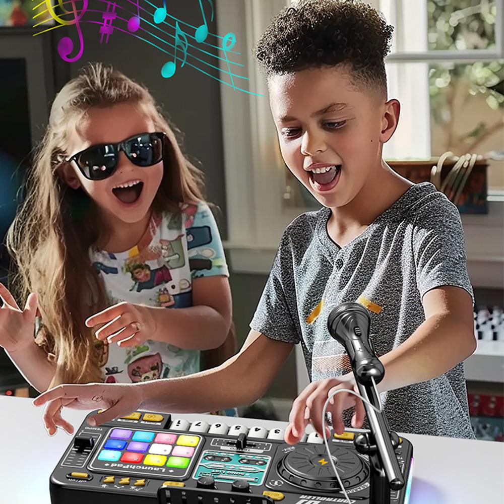 Детский DJ-микшер и проигрыватель дисков можно подключить к Bluetooth-микрофону H чёрный
Детский DJ-микшер и проигрыватель дисков можно подключить к Bluetooth-микрофону H чёрный