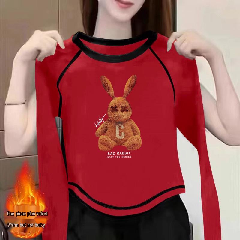 Women s 2024 Double-Sided Velvet Long-Sleeve Tee - Chic, Versatile, Autumn/Winter Style S (70-100 jin)
Women s 2024 Double-Sided Velvet Long-Sleeve Tee - Chic, Versatile, Autumn/Winter Style S (70-100 jin)
