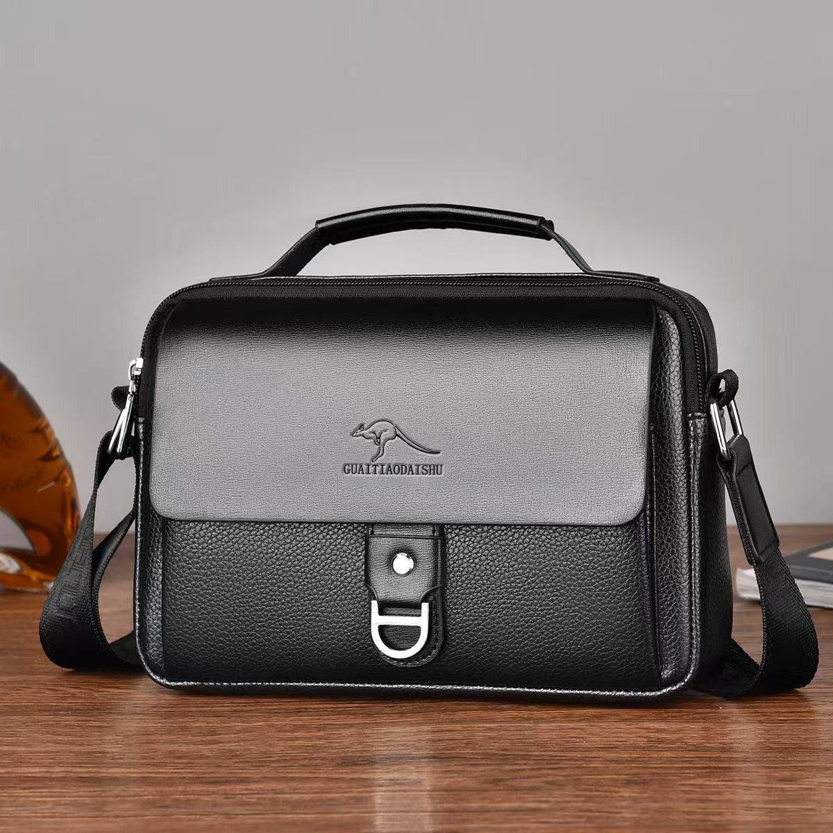 Мужская кожаная сумка кроссбоди и на плечо - Повседневный рюкзак и подвесная сумка чёрный
Мужская кожаная сумка кроссбоди и на плечо - Повседневный рюкзак и подвесная сумка чёрный