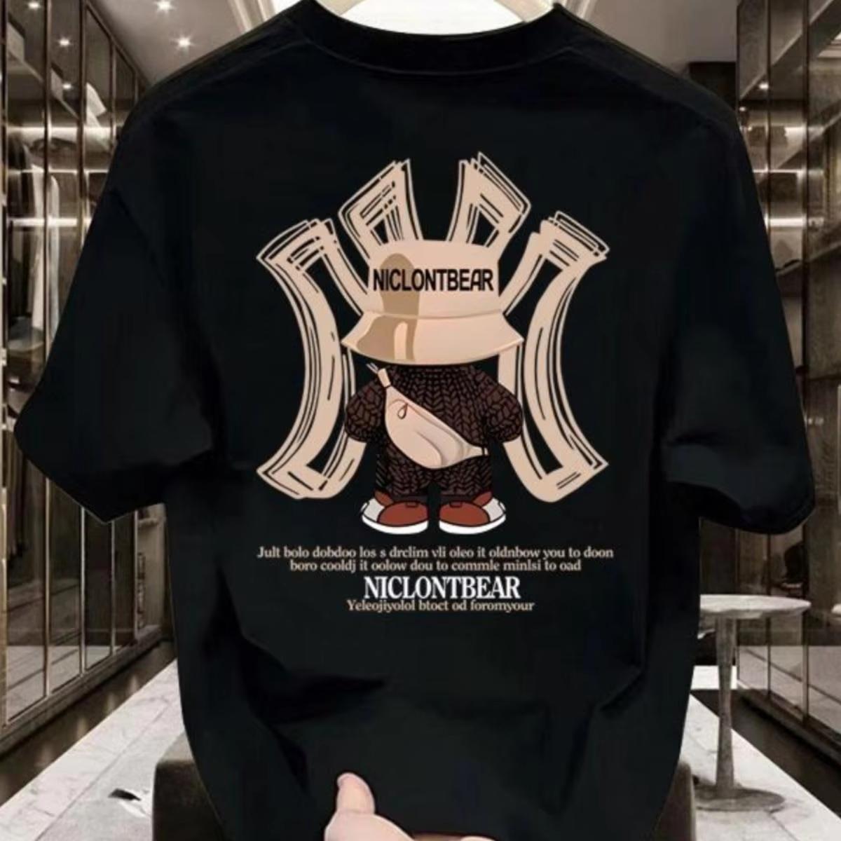 2025 Heavy Cotton Violent Bear Print Shortsleeved Tshirt American Trendy Ins Loose Top Mens and Womens Trend Fashion 3XL
2025 Heavy Cotton Violent Bear Print Shortsleeved Tshirt American Trendy Ins Loose Top Mens and Womens Trend Fashion 3XL