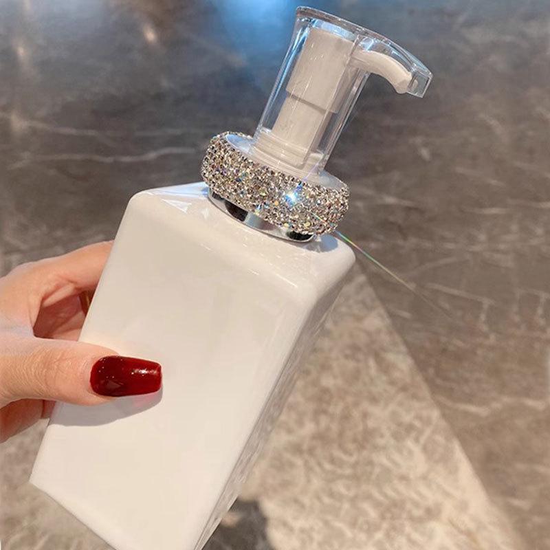 Luxury Rhinestone Glass Dispenser Bottle for Hand Sanitizer or Lotion - Large Capacity, Press-Type.
Luxury Rhinestone Glass Dispenser Bottle for Hand Sanitizer or Lotion - Large Capacity, Press-Type.
