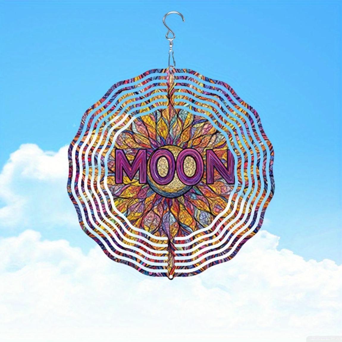 Moon Mandala Wind Spinner 3D Metal Yard Art Kinetic Hanging Chime for Outdoor Patio Balcony Garden Decor No Battery Needed Gift for Autumn Ambiance
Moon Mandala Wind Spinner 3D Metal Yard Art Kinetic Hanging Chime for Outdoor Patio Balcony Garden Decor No Battery Needed Gift for Autumn Ambiance