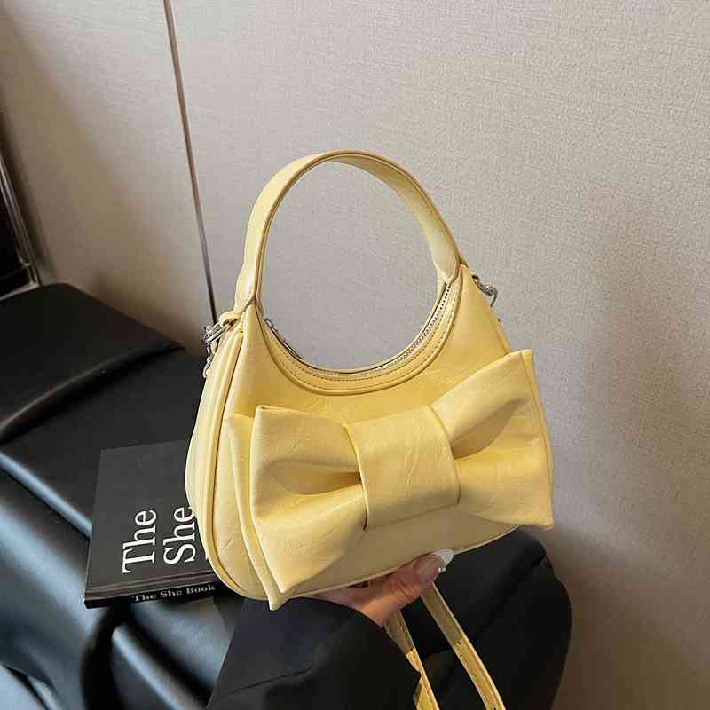 Korean Ins Bow Half Mo Bag New Women Versatile Party Underarm Bags Elegant Female Simple Single Shoulder Crossbody Bags (20cm<Max Length<30cm) жёлтый
Korean Ins Bow Half Mo Bag New Women Versatile Party Underarm Bags Elegant Female Simple Single Shoulder Crossbody Bags (20cm<Max Length<30cm) жёлтый