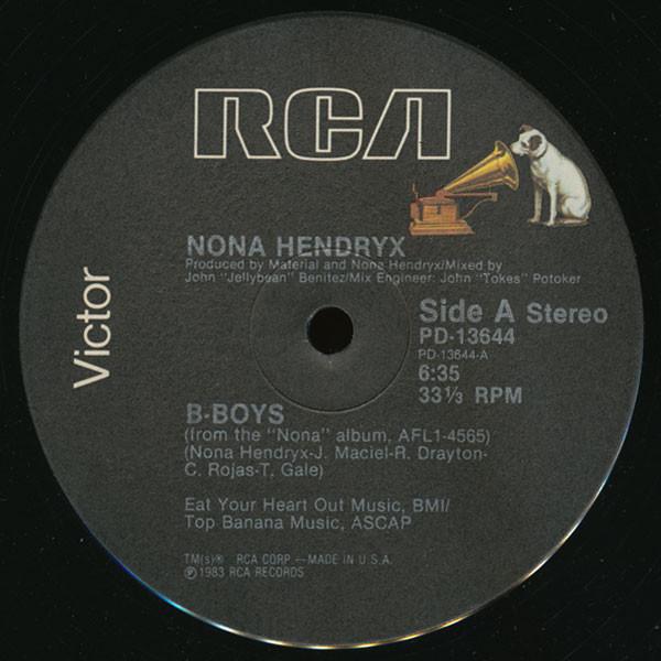 12inch Record NONA HENDRYX - B-Boys PD13644 RCA Victor 1983 US Dance & Electronica Used
12inch Record NONA HENDRYX - B-Boys PD13644 RCA Victor 1983 US Dance & Electronica Used