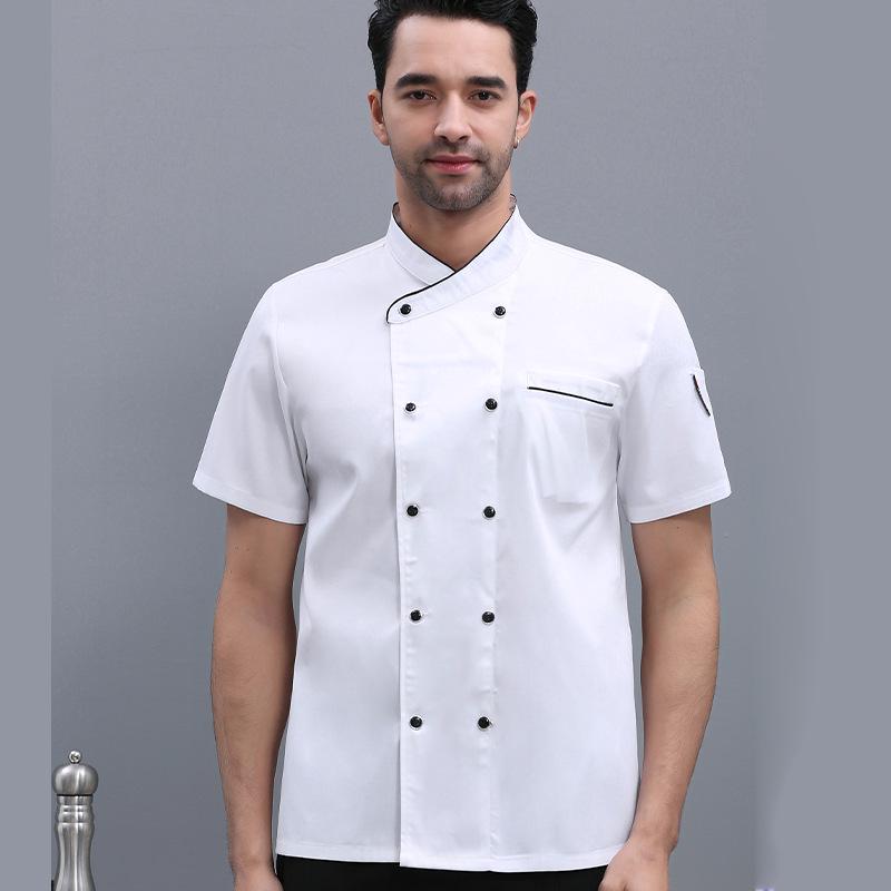 Унисекс Униформа шеф-повара с коротким рукавом для лета - Высококачественная смесь полиэстера и хлопка для западных ресторанов и пекарен 3XL
Унисекс Униформа шеф-повара с коротким рукавом для лета - Высококачественная смесь полиэстера и хлопка для западных ресторанов и пекарен 3XL
