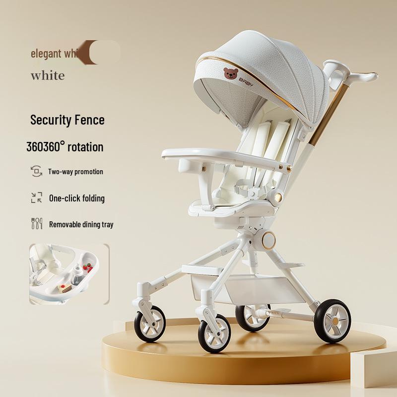 Высокая посадка, ультралегкая, двухсторонняя складная детская коляска
Высокая посадка, ультралегкая, двухсторонняя складная детская коляска