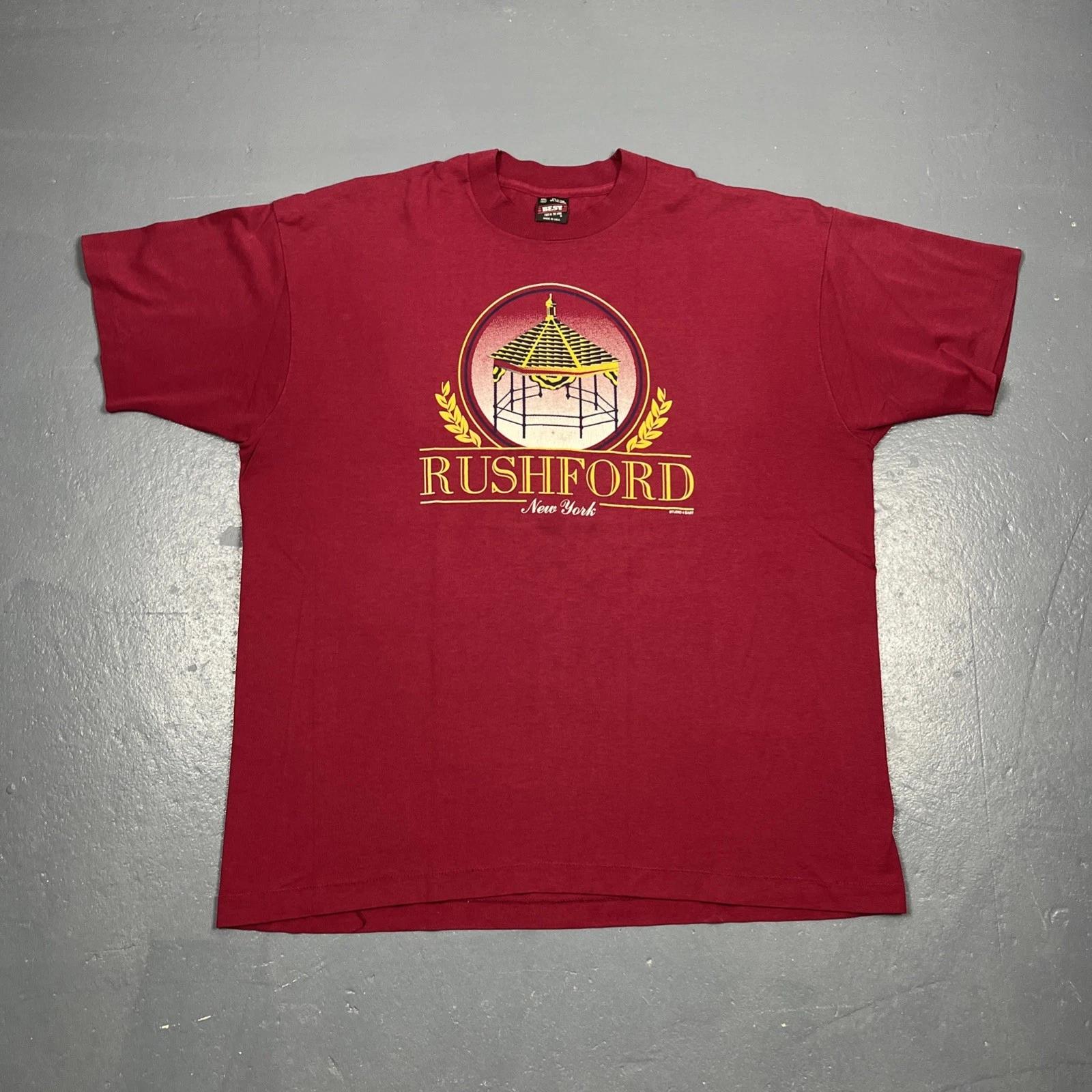 Vintage 90s Rushford Lake New York Graphic Tshirt Single Stitch Red 2XL XXL VTG S
Vintage 90s Rushford Lake New York Graphic Tshirt Single Stitch Red 2XL XXL VTG S
