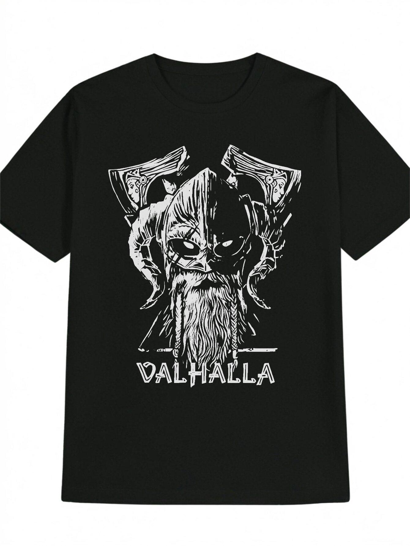 Black T-shirt with Dwarven Warrior Graphic - DALHALLA Print S
Black T-shirt with Dwarven Warrior Graphic - DALHALLA Print S