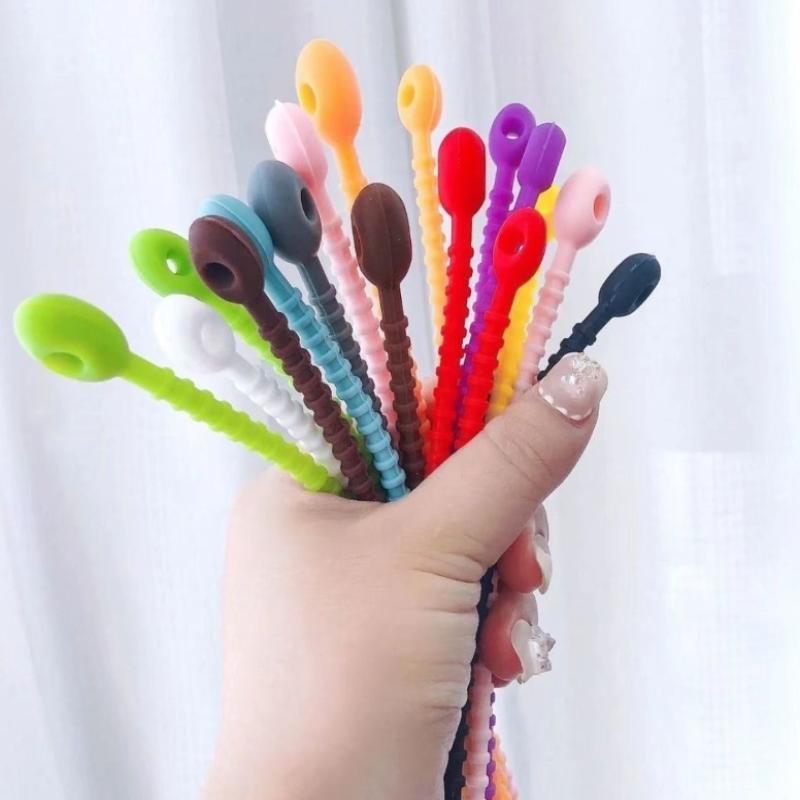 30 Pcs Reusable Silicone Cable Ties - Soft Adjustable Lanyard Colorful Zip Ties for Wire Management, DIY Keychain Strap for Bag
30 Pcs Reusable Silicone Cable Ties - Soft Adjustable Lanyard Colorful Zip Ties for Wire Management, DIY Keychain Strap for Bag