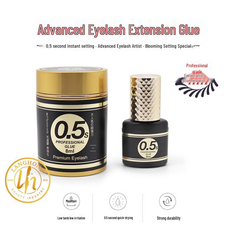 Quick-Dry, Low Odor Black Eyelash Extension Glue - 0.5 Sec, Long-Lasting 60 Days, Soft & Firm Hold
Quick-Dry, Low Odor Black Eyelash Extension Glue - 0.5 Sec, Long-Lasting 60 Days, Soft & Firm Hold
