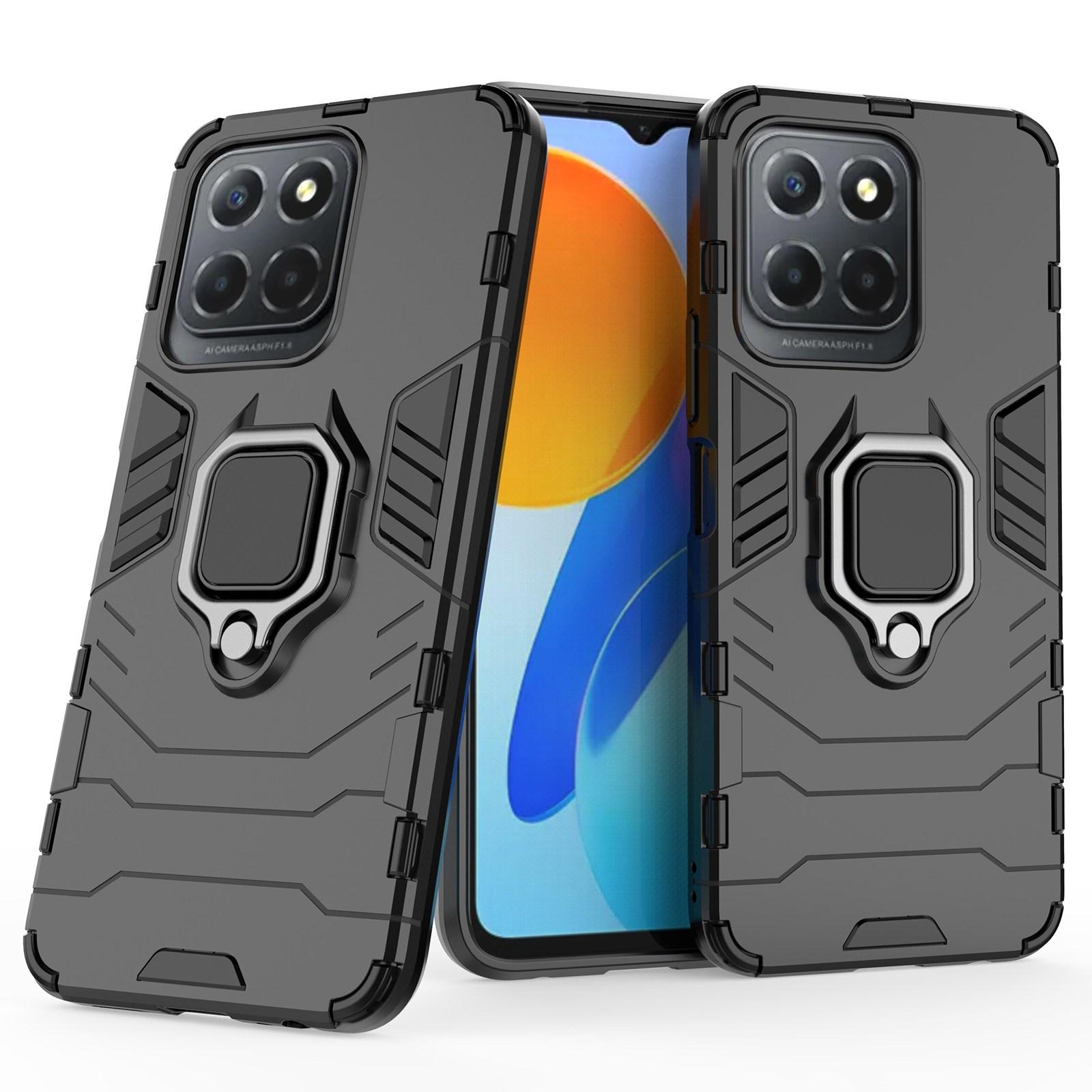 Ring Holder Kickstand Protective Phone Cover for Honor X8 5G,Hard PC Soft TPU Anti-scratch Hybrid Case Black
Ring Holder Kickstand Protective Phone Cover for Honor X8 5G,Hard PC Soft TPU Anti-scratch Hybrid Case Black