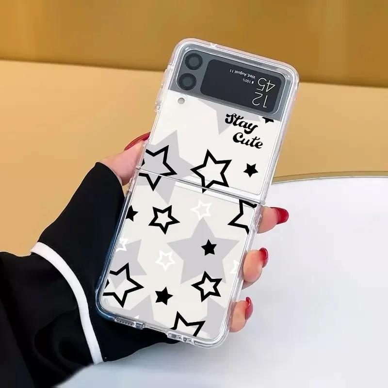 Cute Star Phone Case for Samsung Galaxy Z Flip 6 ZFlip 5 5G Hard Transaprent Cover for Samsung ZFlip 4 Z Flip 3 7 Kawaii Shell Galaxy Z Flip3
Cute Star Phone Case for Samsung Galaxy Z Flip 6 ZFlip 5 5G Hard Transaprent Cover for Samsung ZFlip 4 Z Flip 3 7 Kawaii Shell Galaxy Z Flip3
