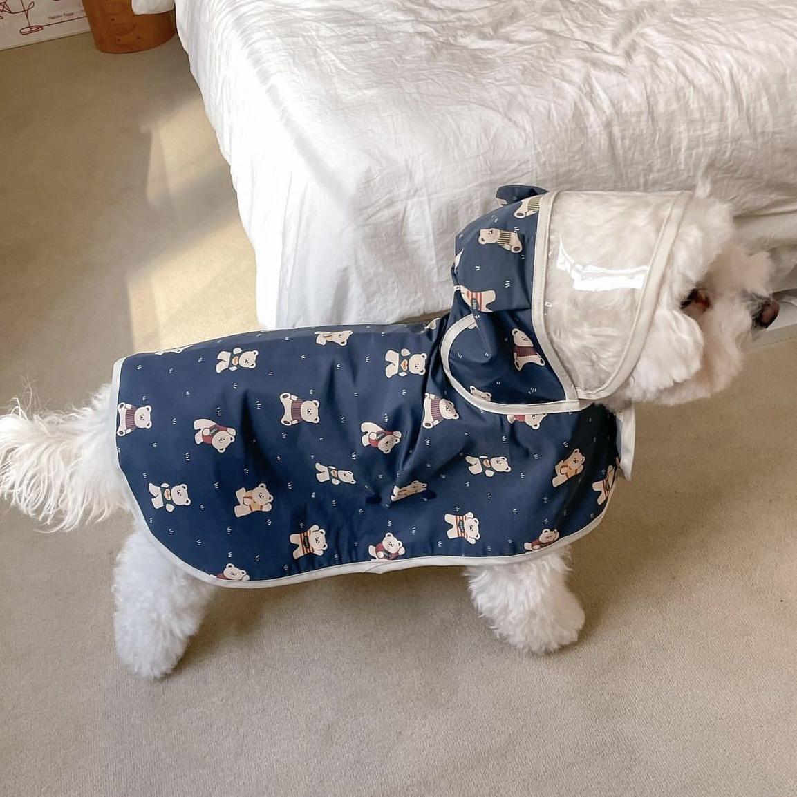 Korean New Dog Raincoat Waterproof Pet Jiack Hoodie Cartoon Printed Cloak Teddy Small Dog Costume 2XL темно-синього кольору
Korean New Dog Raincoat Waterproof Pet Jiack Hoodie Cartoon Printed Cloak Teddy Small Dog Costume 2XL темно-синього кольору