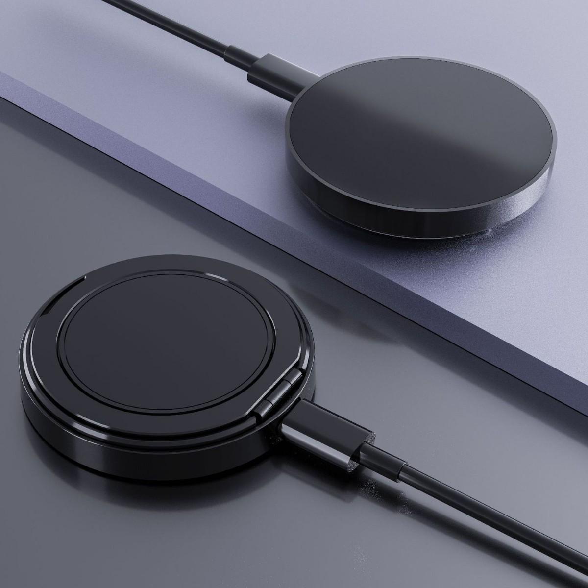 Magnetic Wireless Charger & Foldable Phone Holder with Rotating Desktop Stand and Finger Ring C17
Magnetic Wireless Charger & Foldable Phone Holder with Rotating Desktop Stand and Finger Ring C17