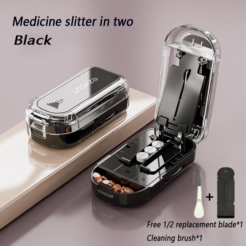 UNTIOR Pill Cutter With Invisible Storage Box Mini Medicine Box Set Health Care Easy Operation Fits Any Size Pill Cut with Brush
UNTIOR Pill Cutter With Invisible Storage Box Mini Medicine Box Set Health Care Easy Operation Fits Any Size Pill Cut with Brush