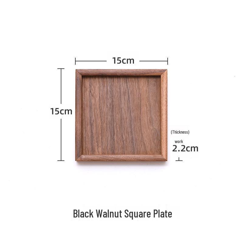 Japanese Style Black Walnut Rectangular Wood Tray - Tea, Snack, Breakfast, Dessert, Coffee Storage Plate
Japanese Style Black Walnut Rectangular Wood Tray - Tea, Snack, Breakfast, Dessert, Coffee Storage Plate
