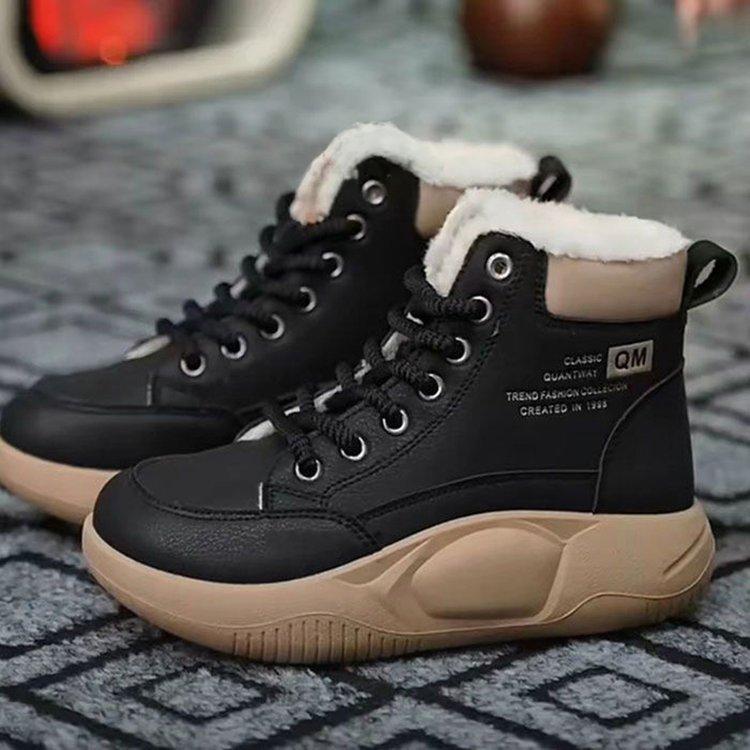 High-top cotton shoes women s winter new velvet versatile student cotton shoes platform snow casual shoes 35 чорний
High-top cotton shoes women s winter new velvet versatile student cotton shoes platform snow casual shoes 35 чорний