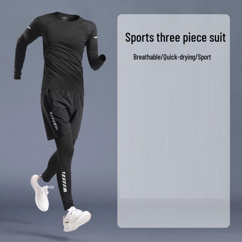 WEZHO Men s 3-Piece Compression Training Suit Set
WEZHO Men s 3-Piece Compression Training Suit Set