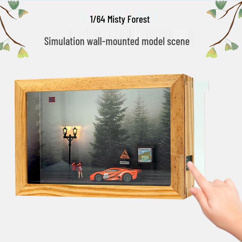 Kame Kaku 1:64 Misty Forest Model Anime Scene Wall-Mounted Display with Touch Switch and Dust Cover
Kame Kaku 1:64 Misty Forest Model Anime Scene Wall-Mounted Display with Touch Switch and Dust Cover