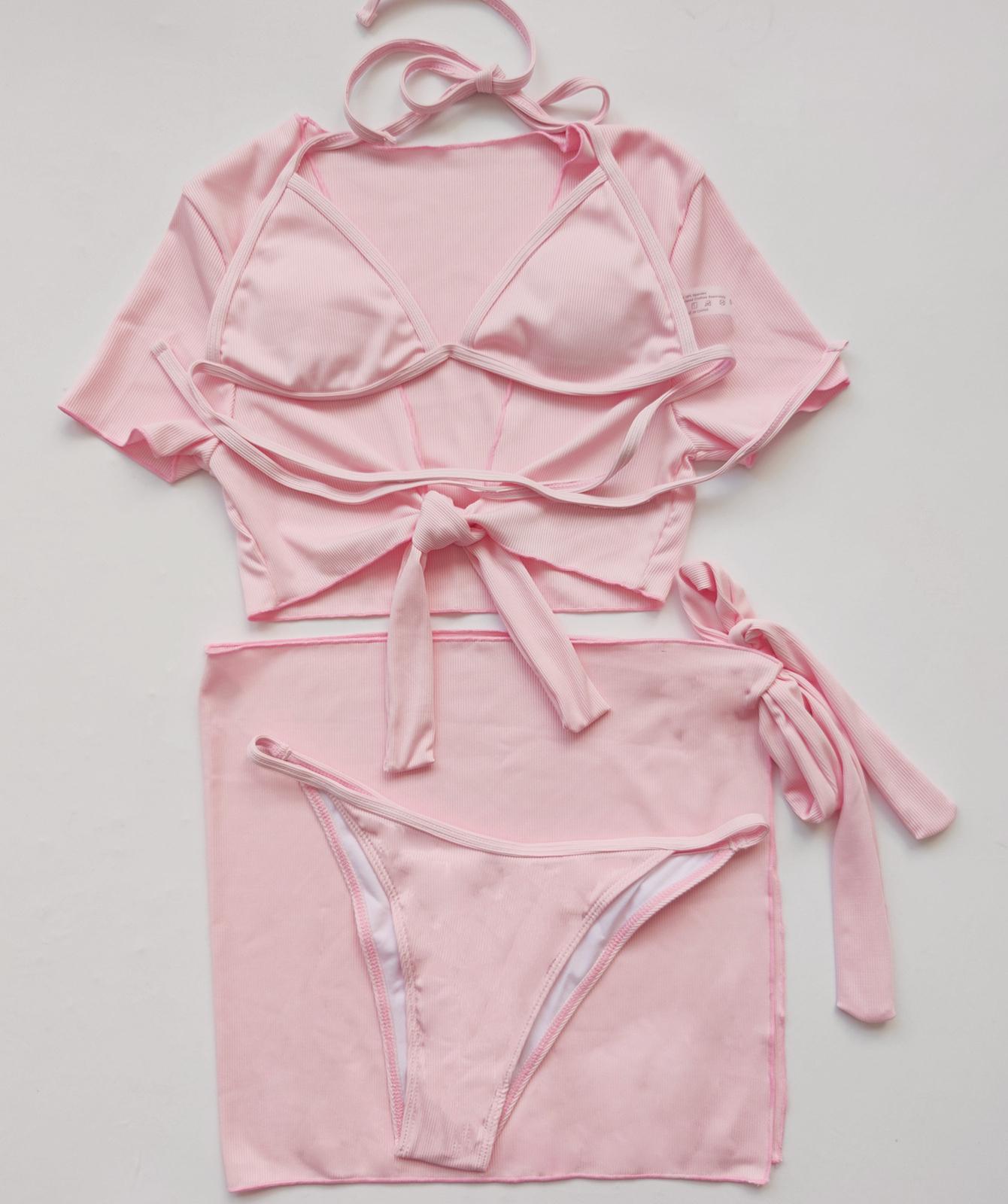 4 упаковки женских летних комплектов бикини с высокой талией и завязками на шее, пляжная одежда, купальные костюмы S розовый
4 упаковки женских летних комплектов бикини с высокой талией и завязками на шее, пляжная одежда, купальные костюмы S розовый