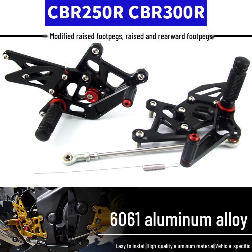 Aluminum Racing Footpegs for Honda CBR250R (2010-2014) & CBR300R (2015-2018) Gold
Aluminum Racing Footpegs for Honda CBR250R (2010-2014) & CBR300R (2015-2018) Gold