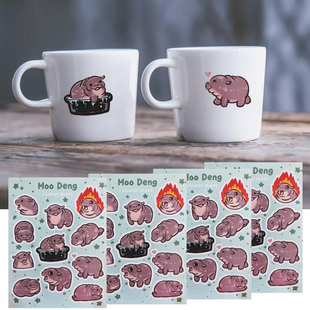 Decal Hippo Stickers Waterproof Scrapbook Paster Cute Moo Deng Hippopotamus Stickers Skateboard 2pcs
Decal Hippo Stickers Waterproof Scrapbook Paster Cute Moo Deng Hippopotamus Stickers Skateboard 2pcs