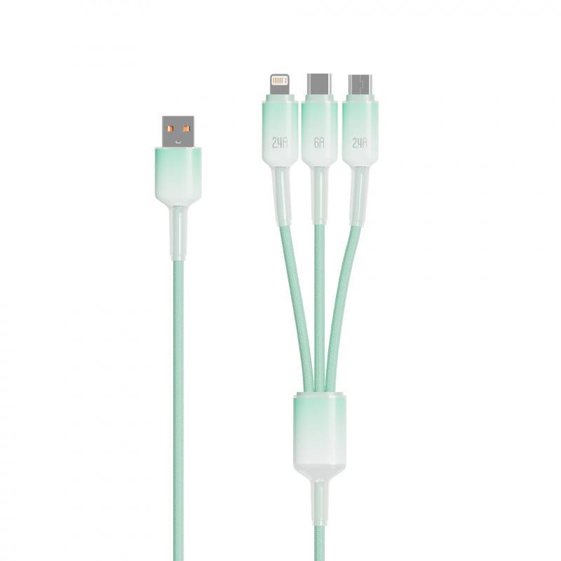120W Ice Crystal Braided Fast Charging 3-in-1 Cable for Apple & Huawei
120W Ice Crystal Braided Fast Charging 3-in-1 Cable for Apple & Huawei