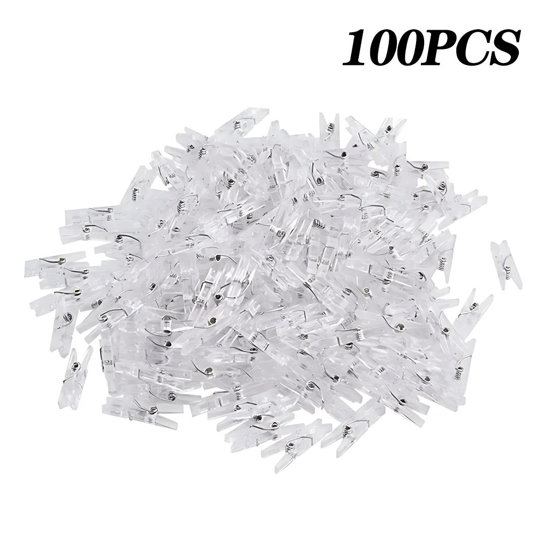 Small Transparent Acrylic Clips Mini Plastic Clothespins with Spring for Photos Notes Paper Crafts Home and Office Organization
Small Transparent Acrylic Clips Mini Plastic Clothespins with Spring for Photos Notes Paper Crafts Home and Office Organization