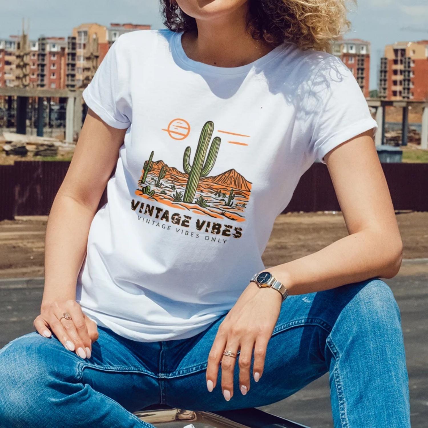 SummerWomensShortSleeve CottonTShirtCactus Desert Vintage Print for Outdoor Summer Trips Young Women with a Retro Bohemian Style XXXXXL білий
SummerWomensShortSleeve CottonTShirtCactus Desert Vintage Print for Outdoor Summer Trips Young Women with a Retro Bohemian Style XXXXXL білий